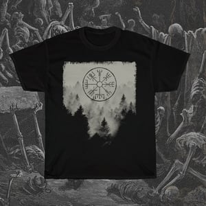 Image of Misty Forest Vegvisir T-Shirt