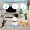 WhiskerWiz™ 4-in-1 Interactive Cat Toy with Ball, Feather, and Laser