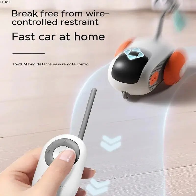 TurboChase™ Wireless Gravity Sports Car Remote Control Electric Cat Toy