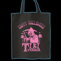 Image 1 of TIKI TERROR HALLOWEEN TOTE BAG!