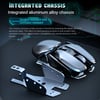 MSL PX2 Metal Rechargeable Wireless Mute 1600DPI Mouse 6 Buttons for PC Laptop Gaming