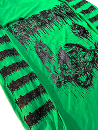 Image 3 of Undergang " Putrid Head " Longsleeve  Green T shirt with Sleeve prints