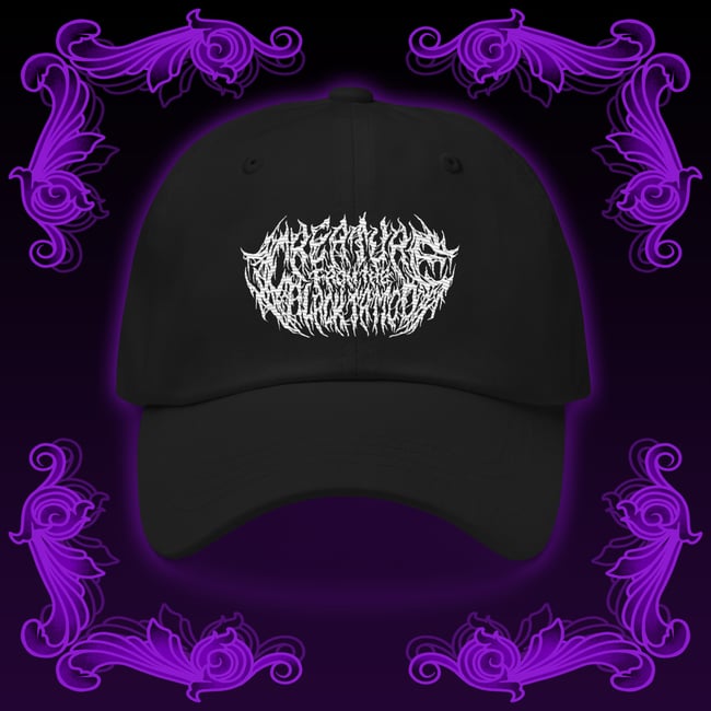 Black Metal Logo Dad Hat 