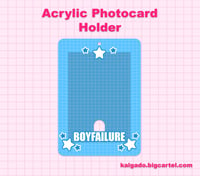 [PREORDER] Boyfailure Acrylic Photocard Holder Keychain