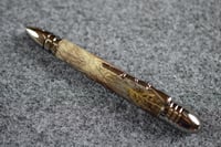 Image 1 of Bullet Pen with Civil War Theme using Pheasant Feathers,  Ballpoint for U. S. Historians,  #0603