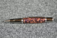 Image 1 of Copper Steampunk Pen, Luminous Color Changes in Purple, Blue, and Black. #0255