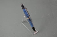 Image 2 of Blue Spalted Maple Pen, Gold Trim,   #0123