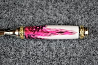 Image 3 of Pink Feather Letter Opener, Majestic Squire Mail Knife,  #0288