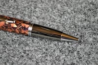 Image 3 of Copper Steampunk Pen, Luminous Color Changes in Purple, Blue, and Black. #0255