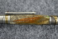 Image 5 of Pheasant Feather Pen, Art Deco Twist Action,  #091