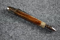 Image 4 of Bullet Pen with Civil War Theme using Pheasant Feathers,  Ballpoint for U. S. Historians,  #0603