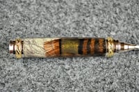 Image 4 of Letter Opener Knife, Turkey Feather Envelope Slicer with Outdoor Scene Cast in Clear Resin,  # 0273