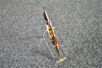 Image 1 of Art Deco Ballpoint, Jungle Cock Bird Plumage Pen,  #0285