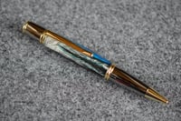 Image 2 of Custom Resin Feather Pen with White Lace, Acrylic Ballpoint,   #087