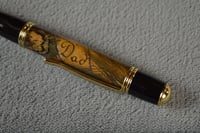 Image 2 of Pheasant Feather Pen for Dad, Outdoorsman Gift,  #0121