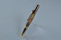 Image 2 of Pheasant Feather Pen for Dad with Red Letters, Custom Handmade Ballpoint,  #0120