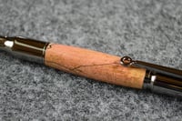 Image 2 of Pink Stabilized Spalted Elm Bullet Pen,  Female Hunter Ballpoint  #014