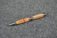 Image 1 of Faith Hope Love Pen with Red Cross, Reclaimed Wood from Razed Church, #0265