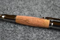 Image 3 of Pink Stabilized Spalted Elm Bullet Pen,  Female Hunter Ballpoint  #014