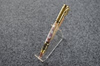 Image 2 of Bolt Action Patriotic Pen with Eagle Head Picture,  U S Constitution and Feathers #0227