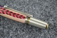 Image 5 of Pink and Purple Feather Pen, Majestic Squire Custom Ballpoint, High End Writing Tool,  #025