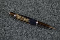 Image 5 of Custom Rattlesnake Pen with Real Feathers, Gun Metal Finish   #0238