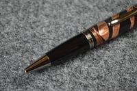 Image 3 of Copper Coil Steampunk Pen,  Spiral Metal and Wire, #0258