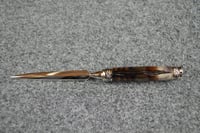 Image 5 of Letter Opener Knife, Turkey Feather Envelope Slicer with Outdoor Scene Cast in Clear Resin   0249