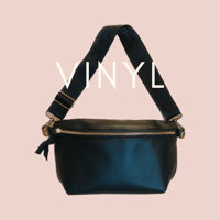 Image 1 of Vinyl Belt Bag | Black