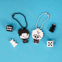 Image 1 of [LAST CHANCE] Jujutsu Kaisen - "Gojo Geto Black & White" Acrylic Charm