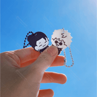 Image 2 of [LAST CHANCE] Jujutsu Kaisen - "Gojo Geto Black & White" Acrylic Charm