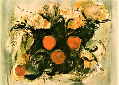 Image of PAINT WITHOUT RESTRAINT! 2 DAY WORKSHOP- Paint an Abstract Floral - March 4th & 5th  2024