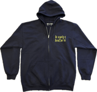 Image 1 of Kushikatsu Zip-Up Hoodie (Navy)