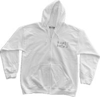Image 1 of Kushikatsu Zip-up Hoodie (White)