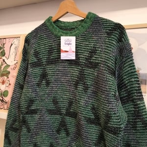 Maglione vintage verde smeraldo