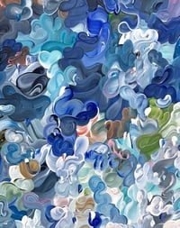 Image 2 of Oceanum irides III - 104x104cm FRAMED