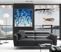 Image 5 of Oceanum irides III - 104x104cm FRAMED