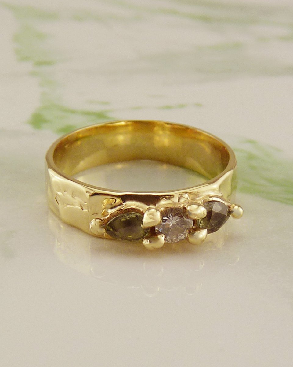 Curio Diamond and Green Sapphire Caitlin Victoria