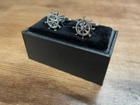 AHOY Ships Wheel Cufflinks