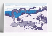 Sea Monster print