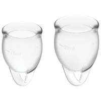 Image 2 of Satisfyer Feel Confident Menstrual Cup-Transparent