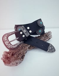 Image 3 of Turquoise Concho Belt