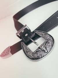 Image 2 of Minimalistic Buffalo Leather Belt 
