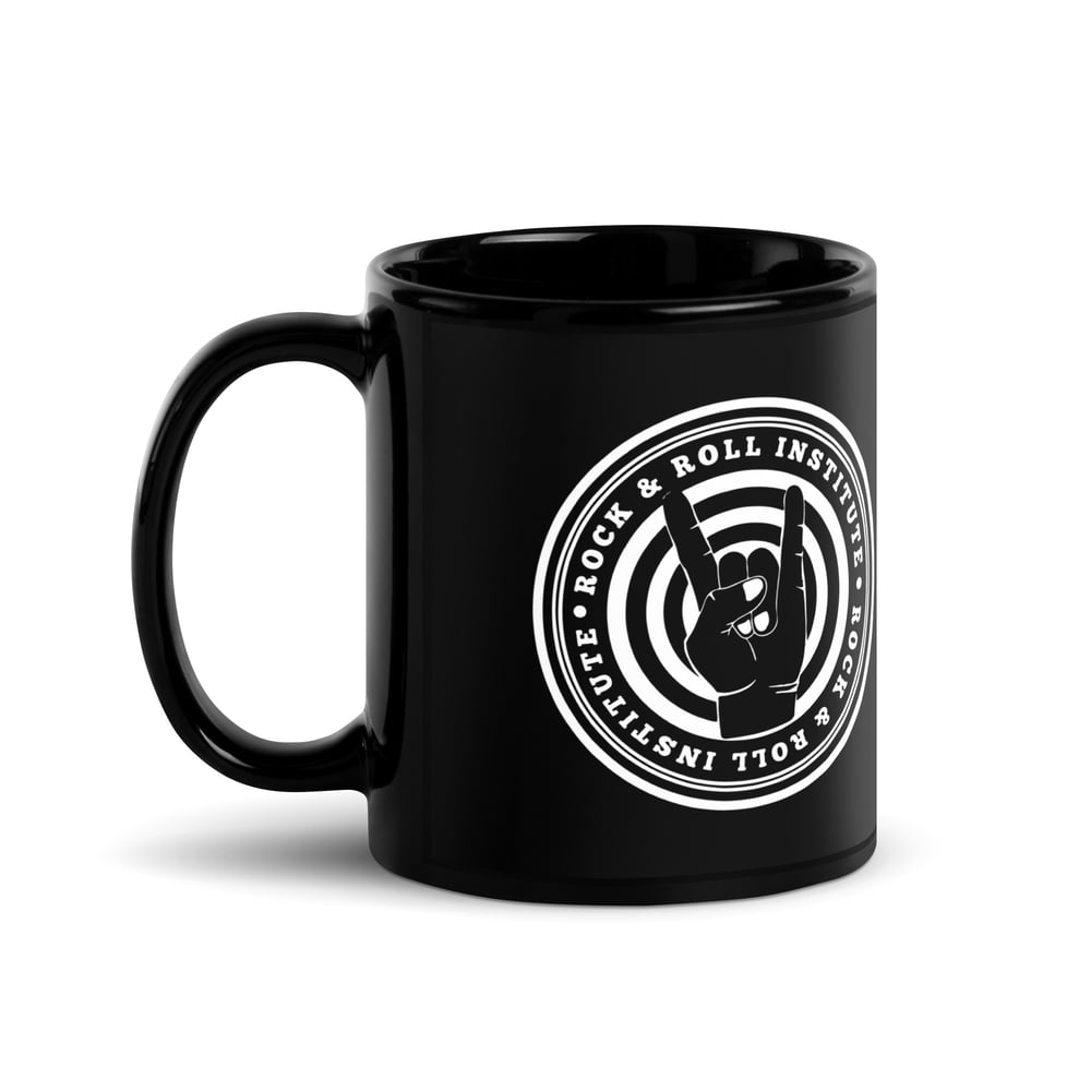 Official R&RI Black Glossy Mug