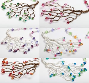 Image of Hand Twisted Tree Necklace - Choose your color