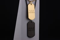Image 1 of G.O.D Necklace Gold, Silver or Gun Metal Black