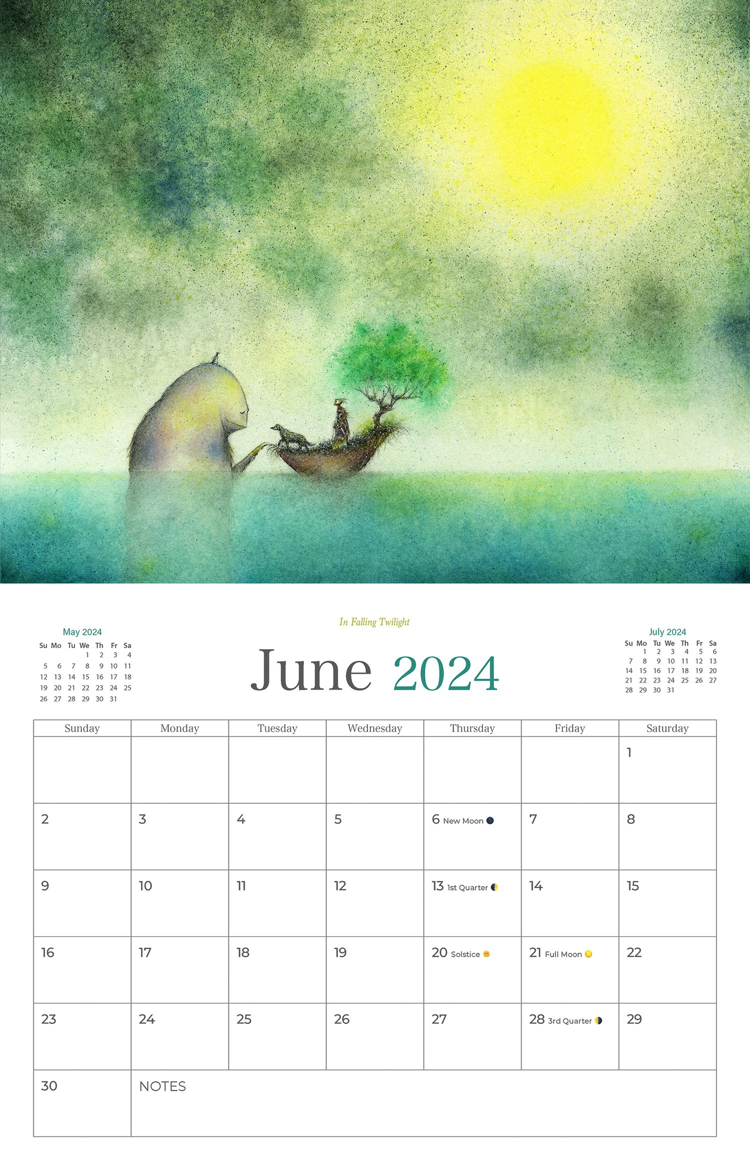 Image of RESERVED LISTING 2024 Obsolete World Wall Art Calendar