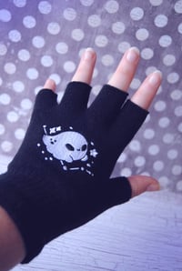 Image 3 of Fingerless Ghost Gloves