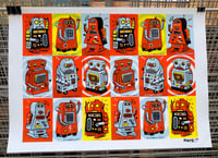 Image 2 of Return of the Robots! Uncut production sheets by Mats