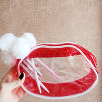Image 1 of Clear lip shape travel case 